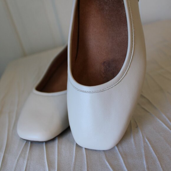 NEW Vionic Orinda Flats Ivory Leather sz 7.5 - Picture 6 of 12